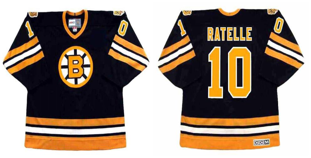 2019 Men Boston Bruins #10 Ratelle Black CCM NHL jerseys->boston bruins->NHL Jersey